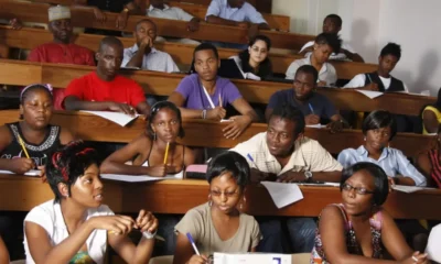 African students learning